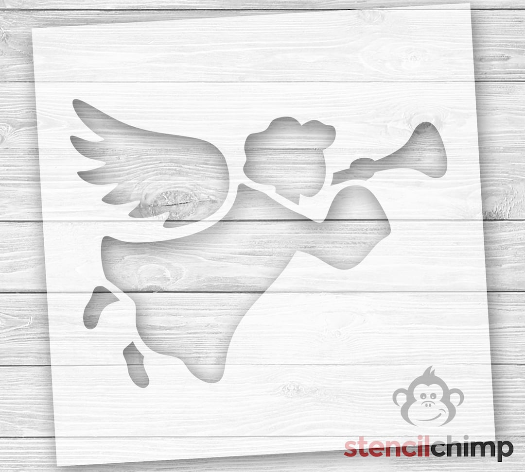Christmas Angel Stencil Michael Stencil Holiday Stencil for Wood Sign Home Decor Xmas DIY Art