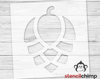 Hops Stencil | Beer Stencil | Summer Stencil | Bar Stencil | Picnic Stencil | Food Stencil | DIY Art Stencil