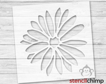 Daisy Stencil | Flower Stencil for DIY crafts | Springtime Stencil for wood sign | Garden Stencil | Wall Art |  Plastic Stencil