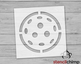 Pickleball Stencil, Sports Stencil, Athletics Stencil for Sign, Reusable plastic, Vinyl Transfer, DIY, Ball Stencil