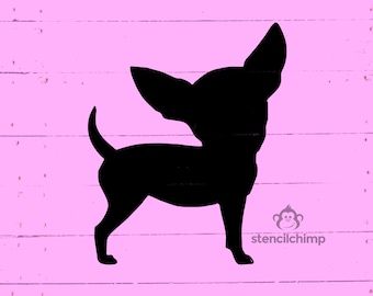 Chihuahua Stencil | Dog Stencil | Puppy Stencil for Dog Lover | Small Dog Stencil | DIY Pallet Art Stencil | Animal | Pet Stencil for Sign