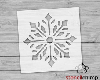 Snowflake Stencil for Winter Decor, DIY Christmas Crafting Stencil for Holiday Decorations
