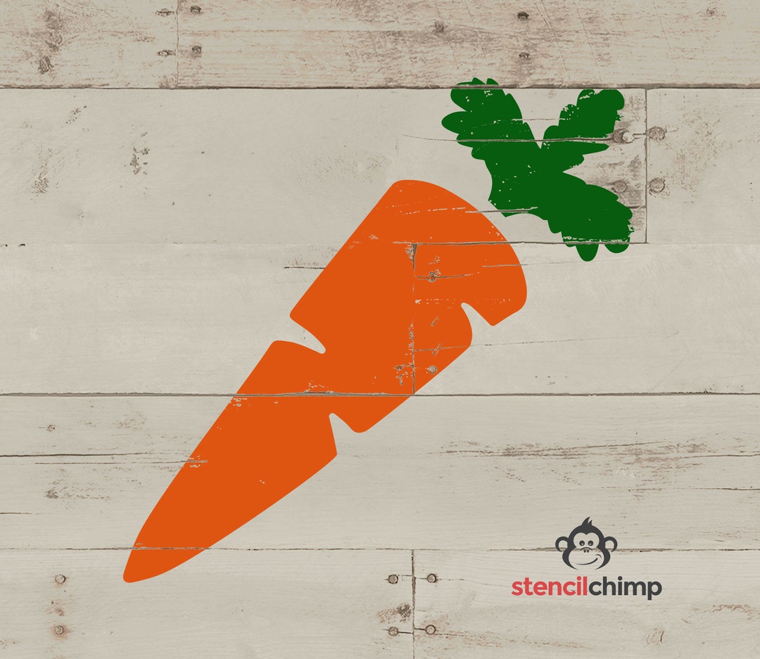 Carrot Stencil Vegetable Stencil for Garden Garden Sign Stencil Veggies