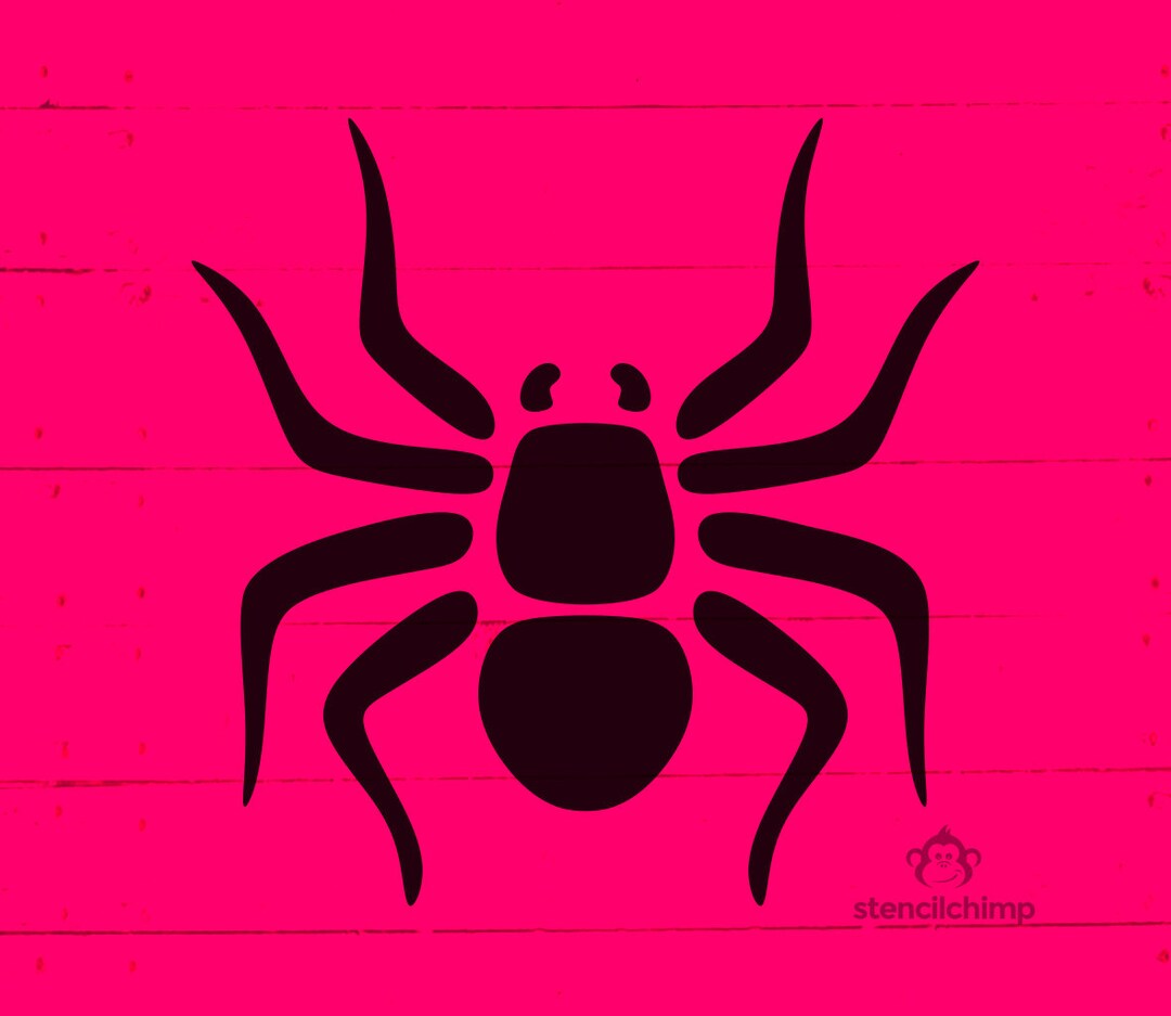 Spider Stencil Halloween Stencil Black Widow Stencil - Etsy