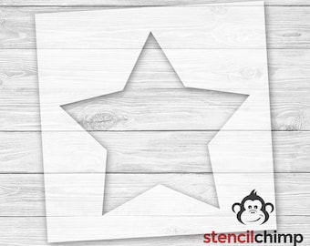 Plump Star Stencil | Fat Star Stencil for Kids Room | Twinkle Little Star | Playful Star Stencil | DIY Art Stencil for Pallet Art