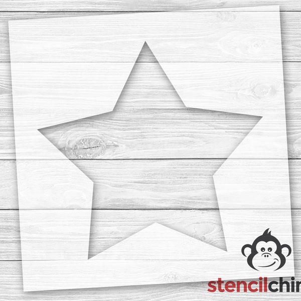 Plump Star Stencil | Fat Star Stencil for Kids Room | Twinkle Little Star | Playful Star Stencil | DIY Art Stencil for Pallet Art