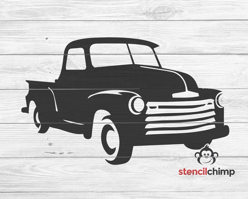 Vintage Chevy Truck Stencil Truck Stencil Chevy Stencil Etsy