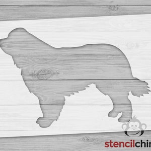 Stencil, Dog Stencil, Newfoundland Stencil, Dog Stencil for Wood Sign, Standing Dog Stencil, Animal Stencil, Pet stencil, Dog Lover Stencil