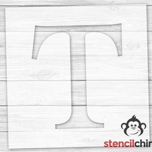 Letter T Stencil for Sign, Serif Letter Stencil, Monogram Letter Stencil, Vinyl, Reusable Plastic, Name Stencil, Wedding Gift, Home Decor