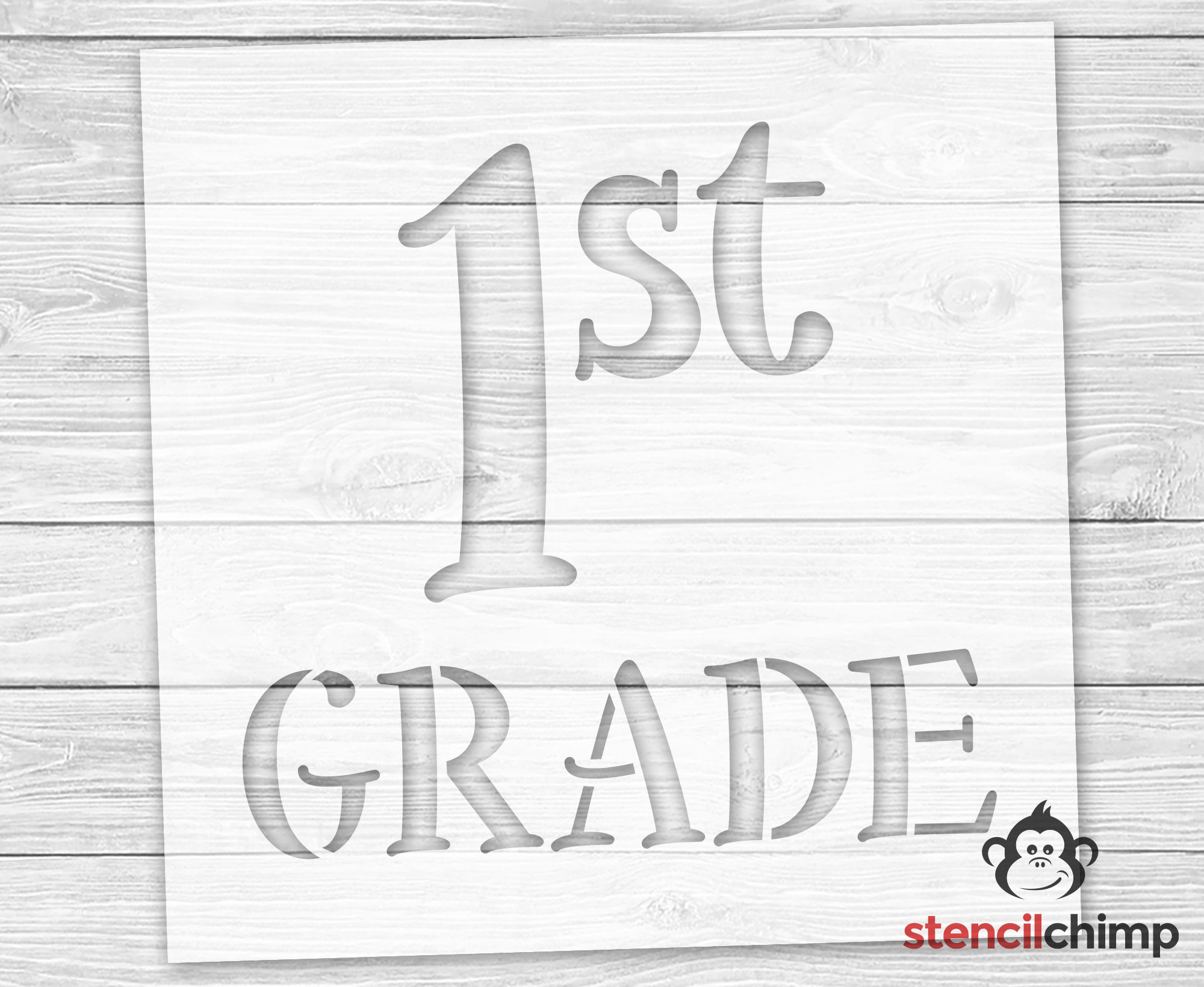 First Day of School Stencil 1st Grade Stencil for DIY Etsy UK