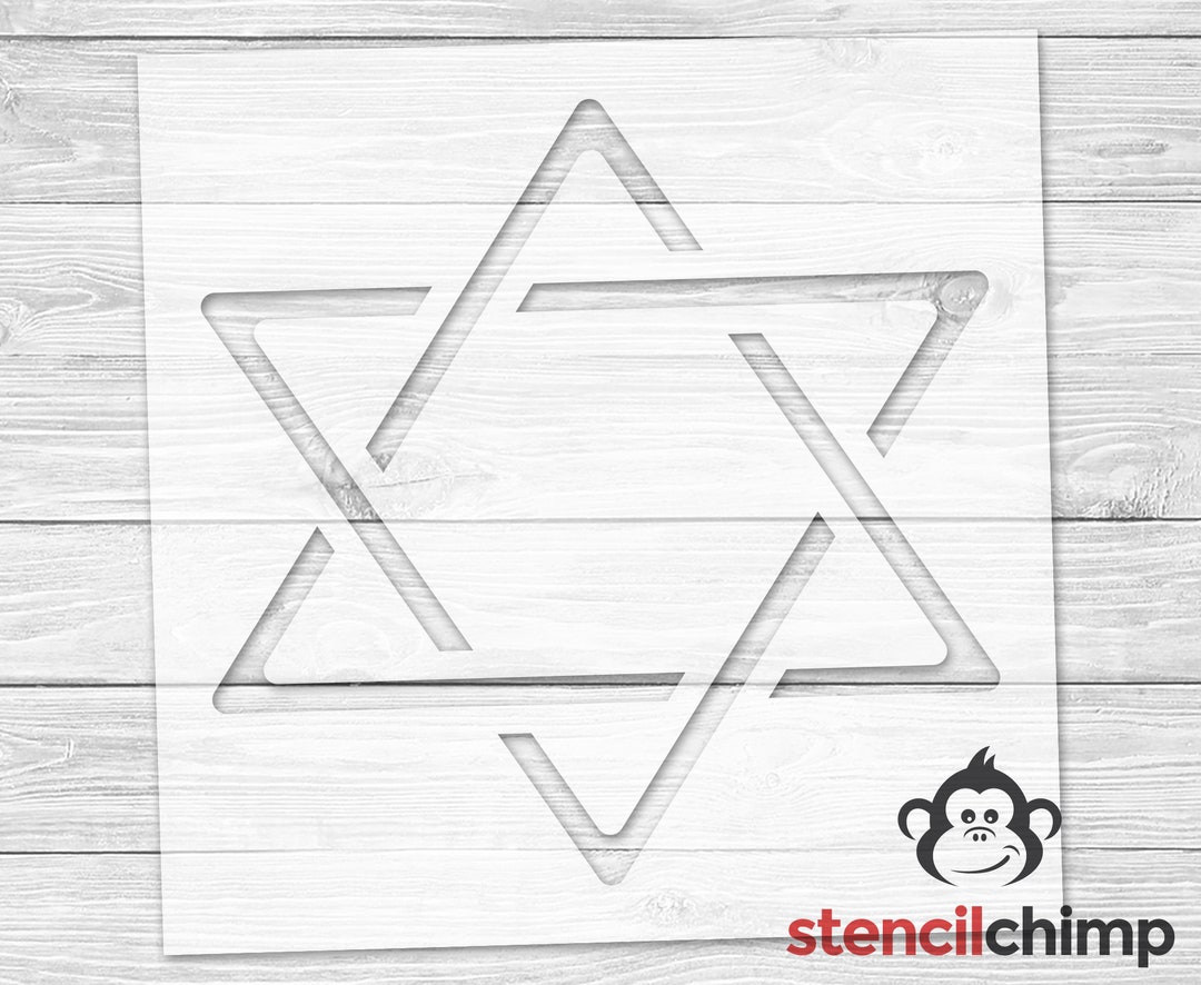 Star of David Stencil Hanukkah Stencil Jewish Religion Etsy