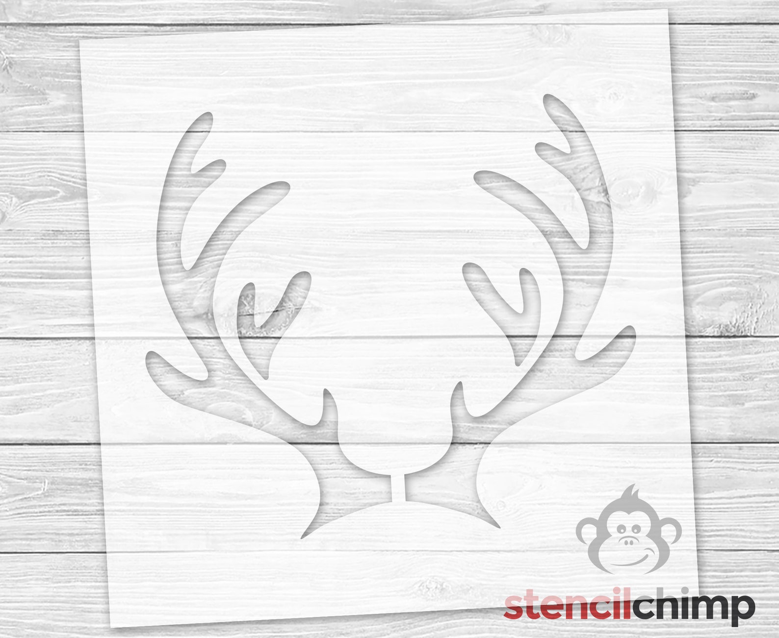 Deer Antler Stencil Deer Stencil Reindeer Antler Stencil | Etsy