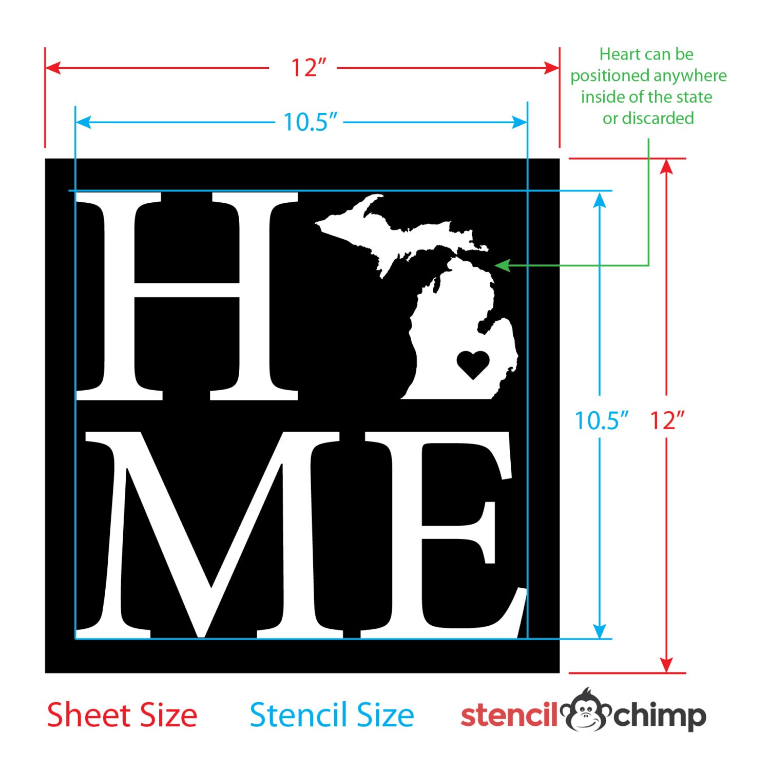 Stencil Michigan Stencil for Pallet Art Michigan Home - Etsy