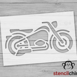 Motorcycle Stencil, Cruiser Stencil, Transportation Stencil, Father&#39;s Day Stencil, Stencil for Kids Room, Gift for Him, Craft