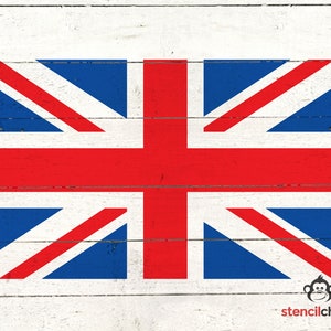 British Flag Stencil, Union Jack Flag Stencil, UK Flag, United Kingdom Flag Reusable Stencil for Wood, Vinyl, Stencil for Painting
