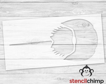 Horseshoe Crab Stencil | Crab outline for Wood Sign | Beach House Sign Stencil | Ocean Creatures Silhouette Stencil