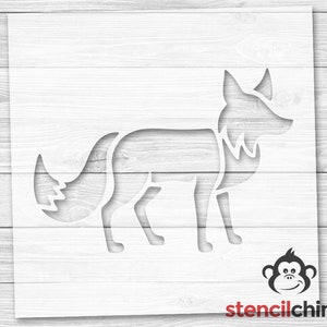 Fox Stencil | Forest Animal Stencil | Fox Decor |  Stencil for Wood Sign