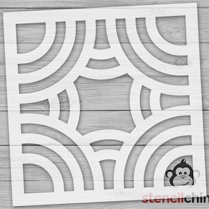 Reusable Tile Stencil | Decorative Tile Stencil for Paint | Ceramic Floor Tile Stencil for Painting | Repeating Pattern Stencil for wood