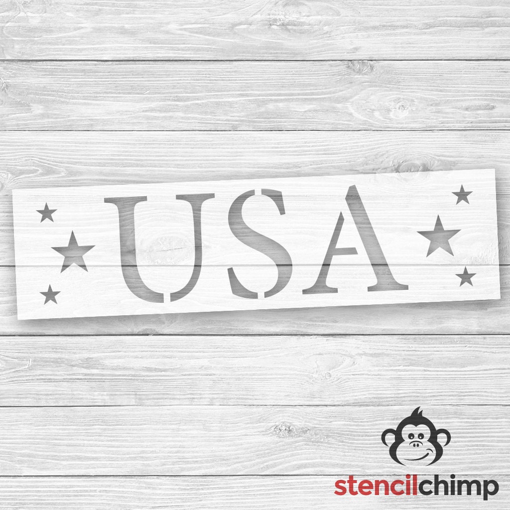 USA Stencil Patriotic Stencil for DIY Pallet Art July 4 | Etsy