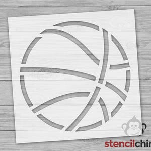 Basketball Outline Stencil, Sports Ball Stencil, DIY Playroom Art Stencil for Sports Fan, Basketball Sports Stencil, Craft for Sports Team