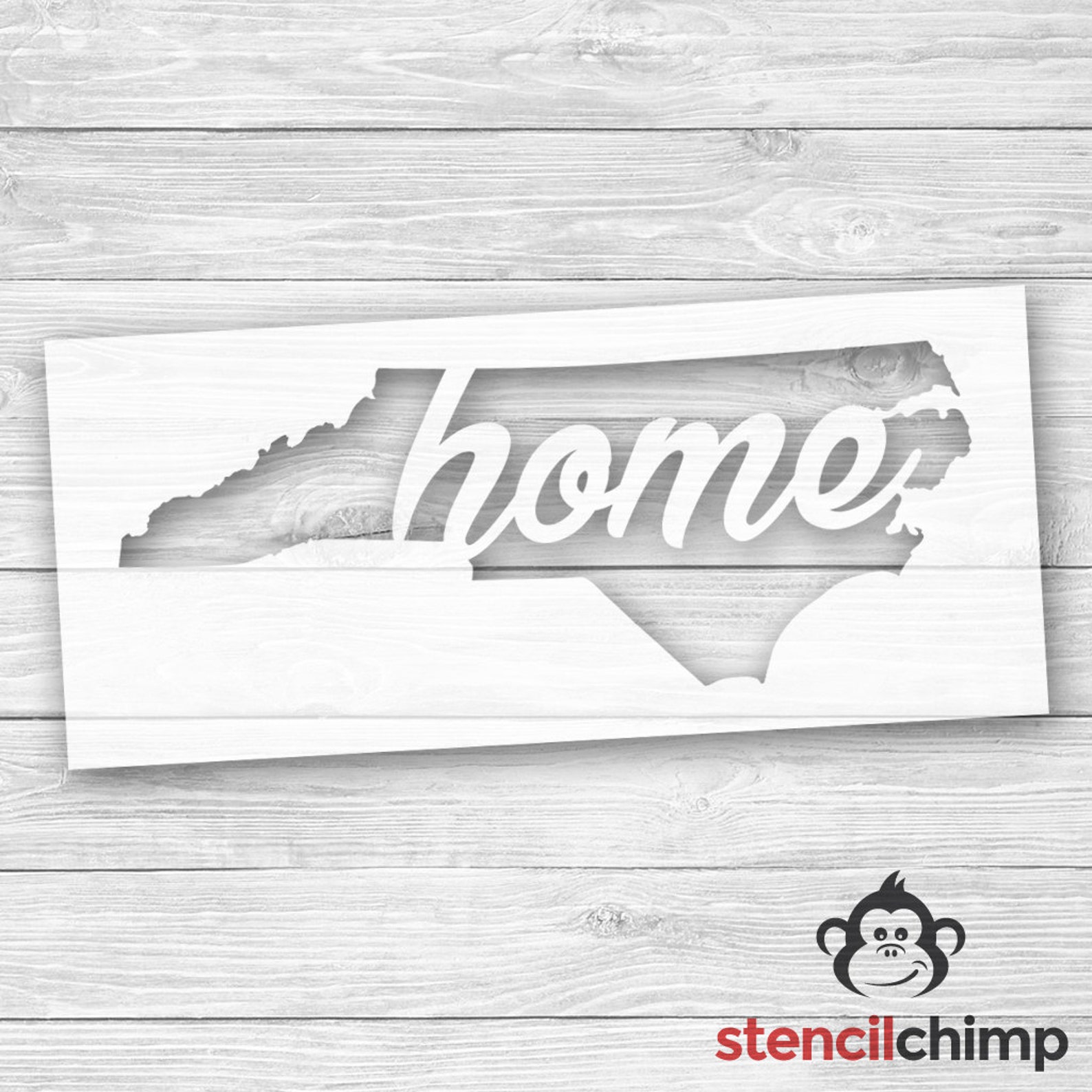 Stencil North Carolina Stencil Home is North Carolina - Etsy