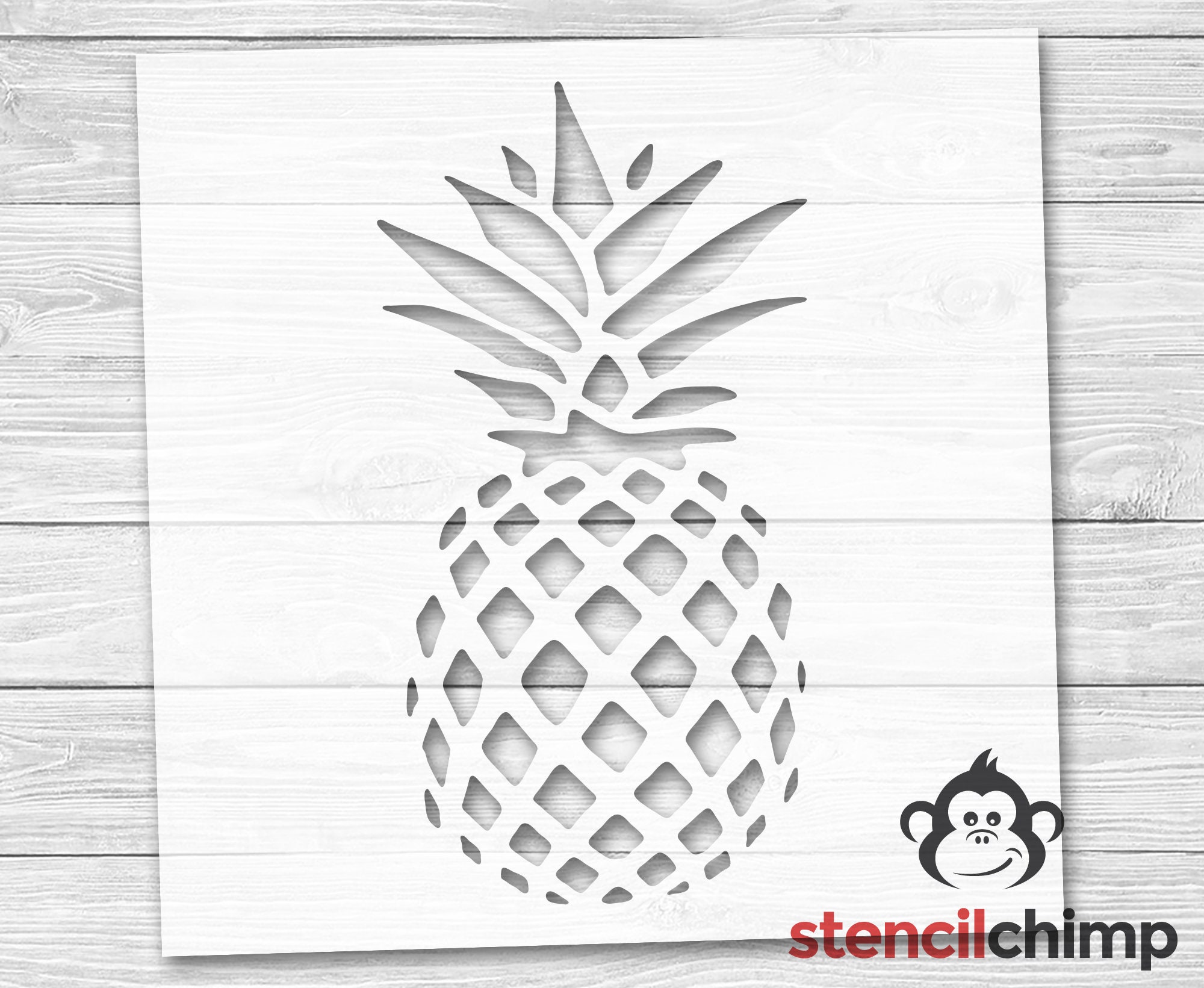 Pineapple Stencil Fruit Stencil Bachelorette Party Etsy