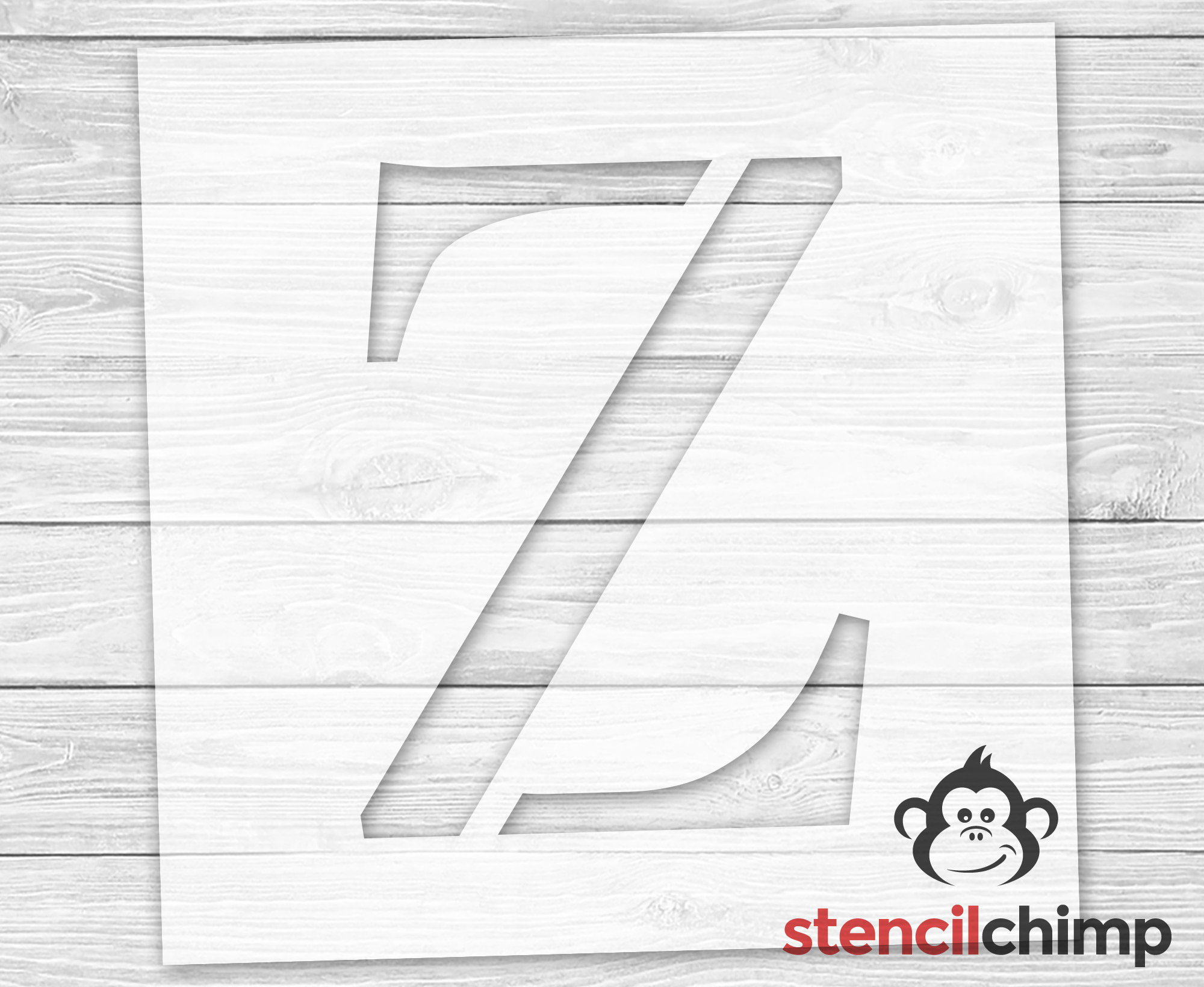 Letter Z Stencil for Sign, Serif Letter Stencil, Monogram Letter ...