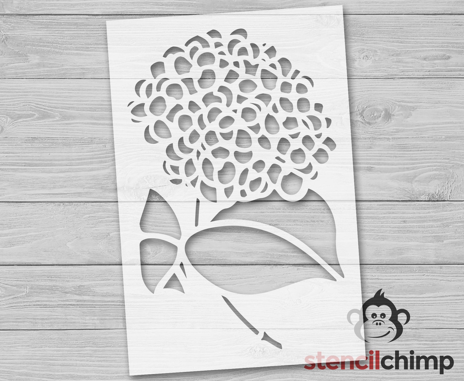 Stencil, Hydrangea Stencil, Flower Stencil, Spring Stencil, DIY Pallet