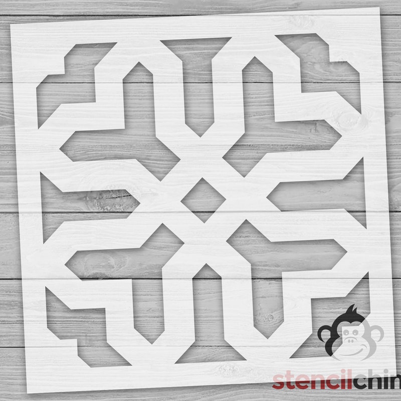 Tile Stencils 4x4 - Etsy