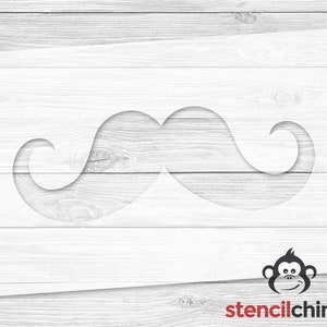 Mustache Stencil | Father's Day Stencil | Funny Stencil | Old Fashion Stencil | Facial Hair Stencil | Party Stencil | Dude Stencil