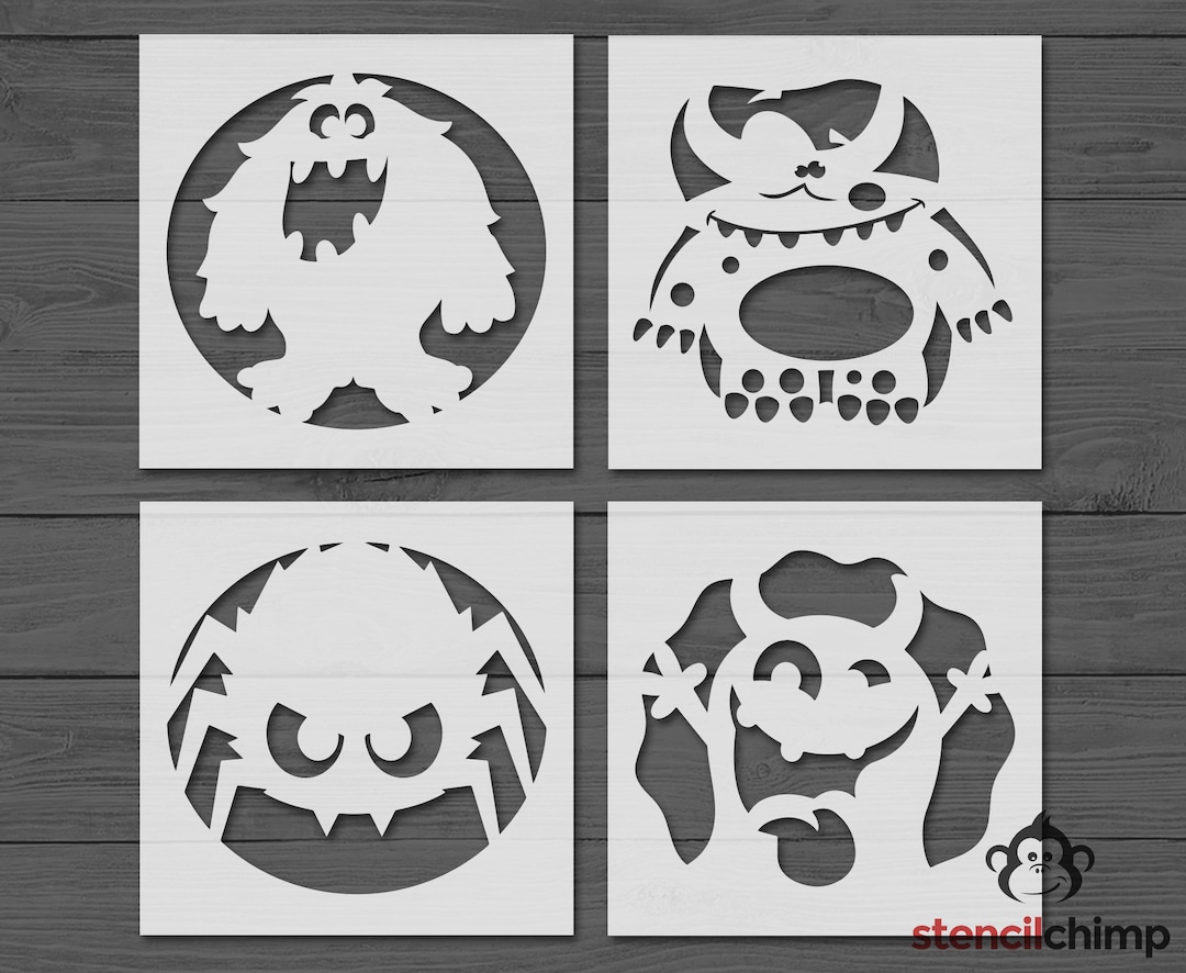 Cute Hallowen Stencils: Adorable Designs for Halloween Decoration