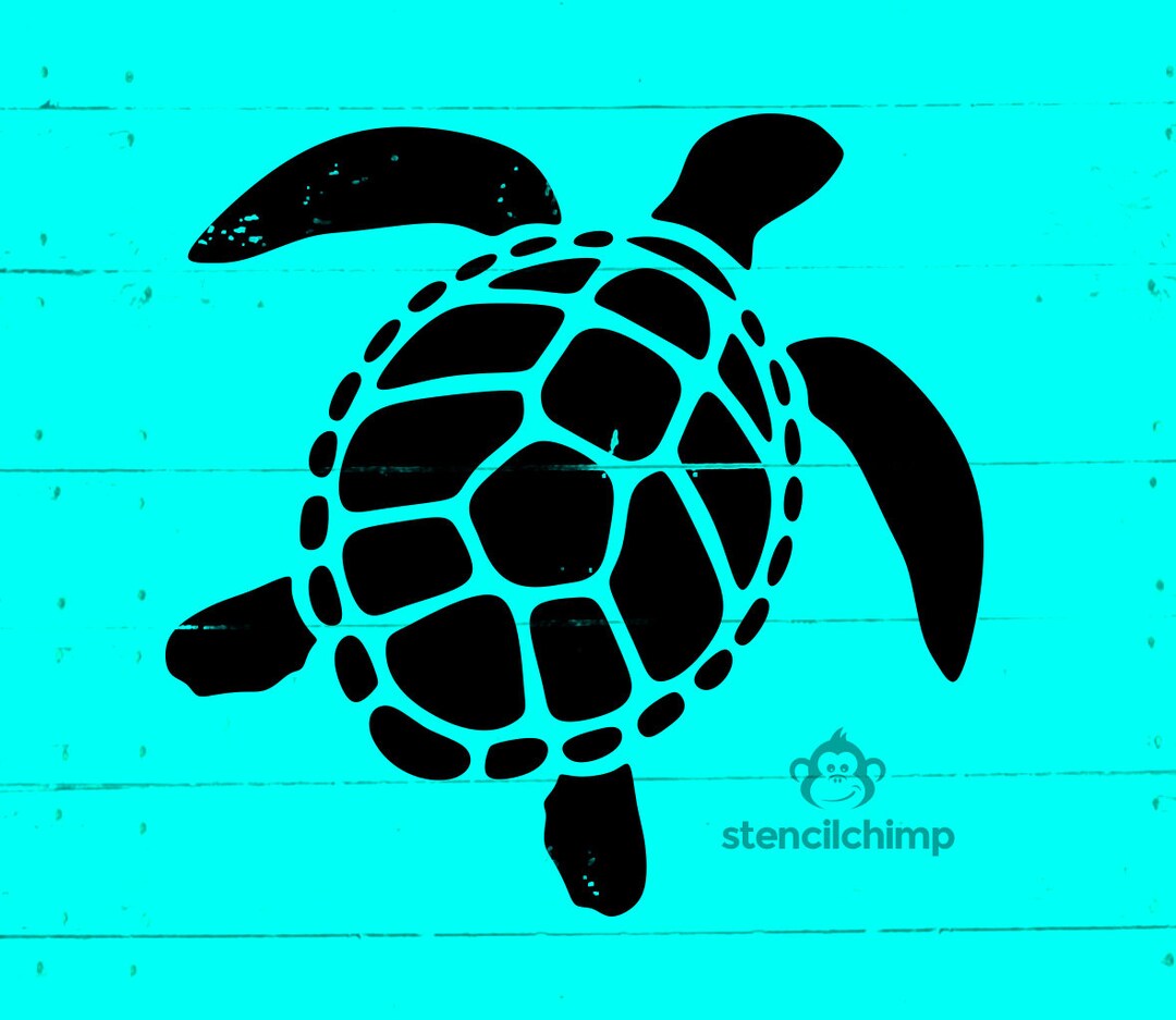 Sea Turtle Stencil Beach Stencil Pool Stencil Water Stencil Ocean