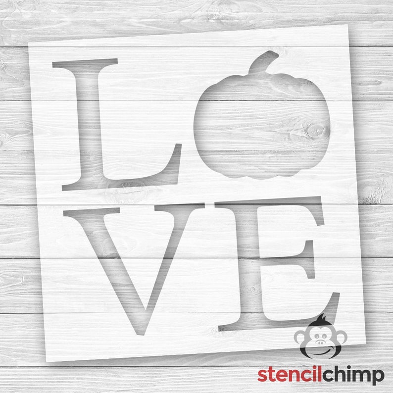 Love Pumpkin Stencil Fall Stencil Love Stencil Etsy Love Pumpkin Stencil Fall Stencil Love Stencil Etsy