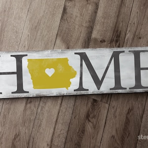 Stencil, Iowa Home State Stencil | Iowa Stencil | DIY Art Stencil for Wood Sign | Farmhouse Stencil | Home Stencil | Iowa State Sign Stencil