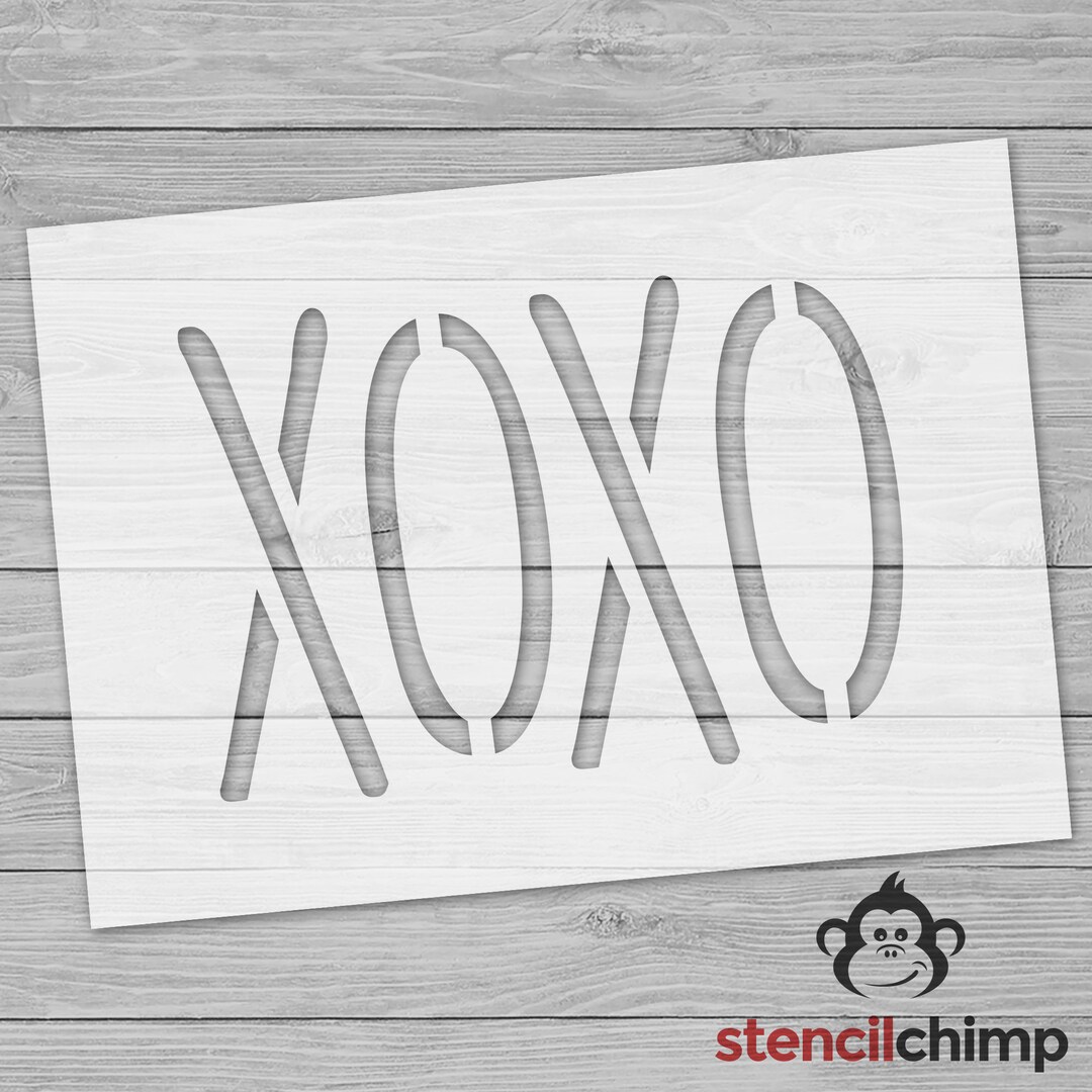 Stencil, XOXO Stencil, Valentine's Day Stencil, Love Stencil, Hugs and