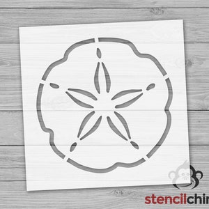 Sand Dollar Stencil for Beach Decor, Ocean Stencil for Under the Sea Dance, Aquarium or Nautical Stencil, PYO DIY Art Stencil, Kid Craft