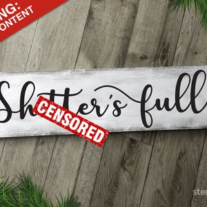 Shtter's Full Stencil Horizontal Funny Christmas Stencil X mas stencil Gifts for Him Holiday Stencil image 1