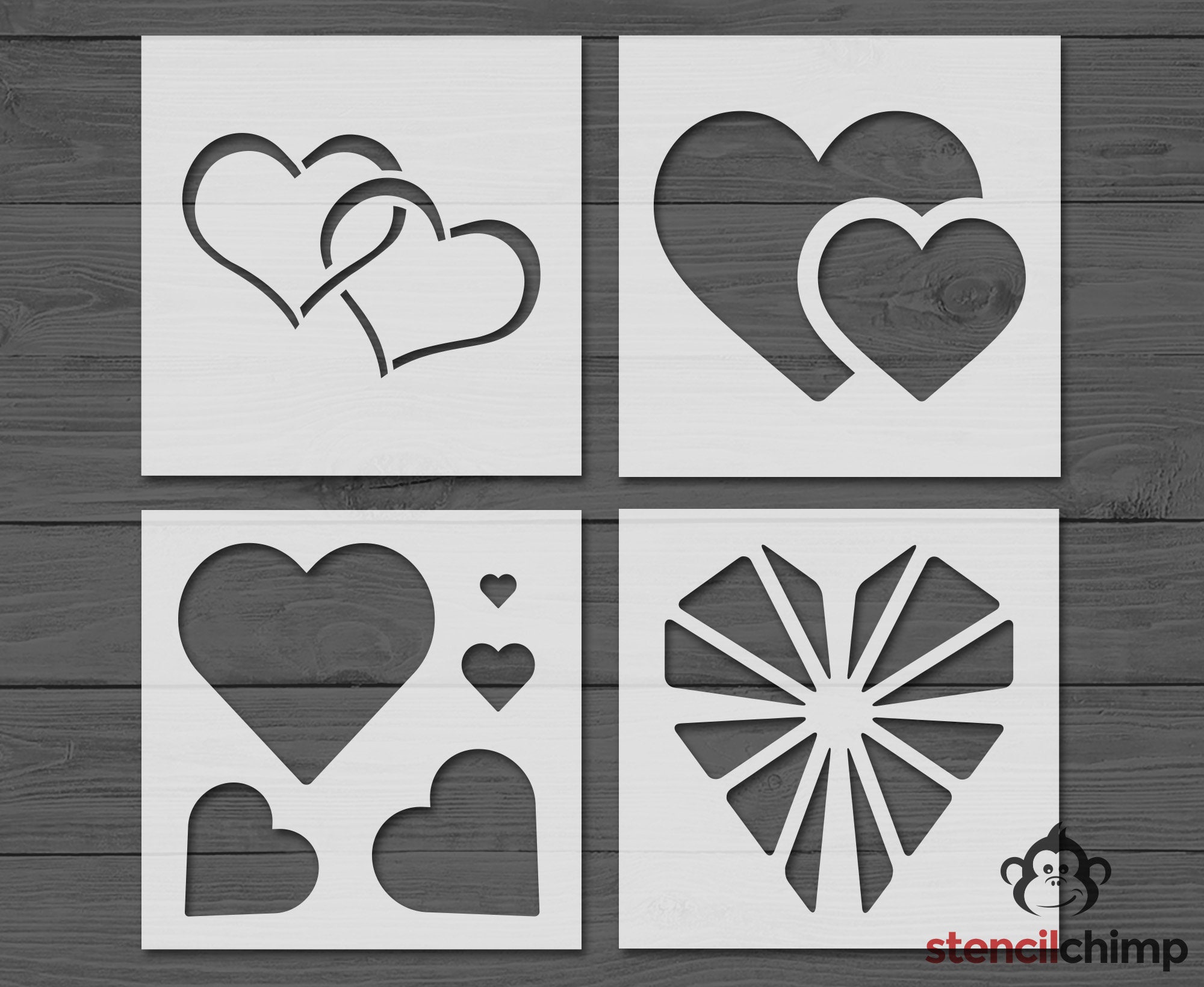 Buy Valentine Stencils, Stencil Bundle, Valentine Stencil Set, Valentine  Stencils for Cookies, Conversation Hearts, Heart Stencil for Painting  Online in India 