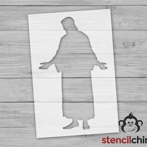 Jesus Stencil, Traditional Christian Church Stencil, DIY Pallet Art Stencil for Wood Sign, Painting Stencil, VBS Craft