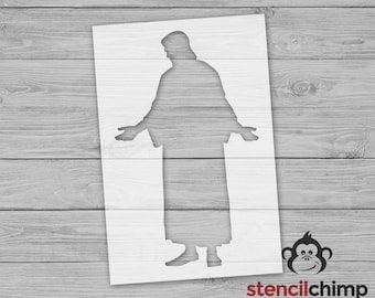 Jesus Stencil Kit - Reusable Craft Stencils For Wall Art, Fabric & Furniture Painting