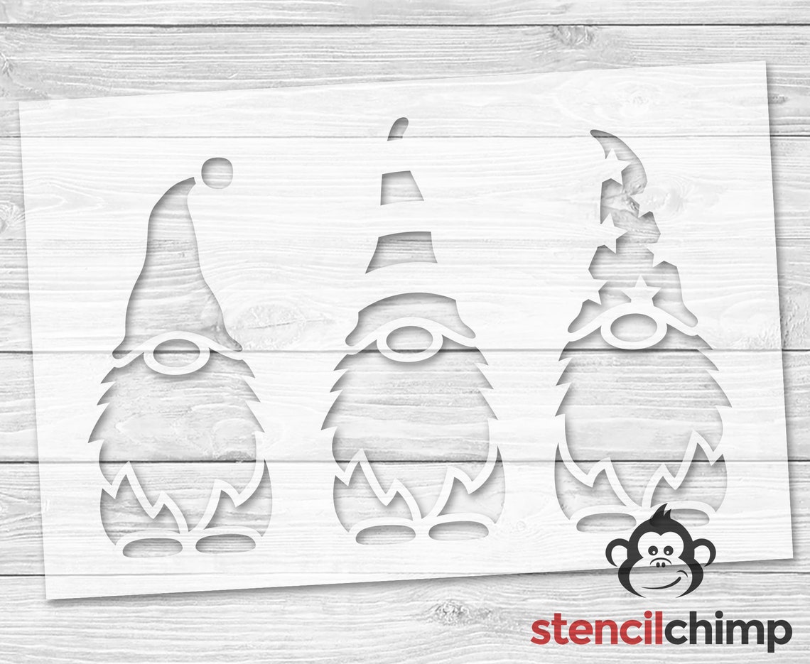 3 Gnomes Stencil Gnome Stencil for Garden Sign Gnome Themed - Etsy UK