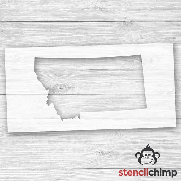 Montana State Outline Stencil | Montana Stencil | DIY Art Stencil | MT State Stencil | US map stencil | Rustic Decor | America Stencil