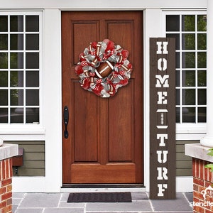 Stencil, Home Turf Porch Stencil, Vertical Sign Stencil, Football Stencil, Sports Porch Leaner Stencil, Porch Decor, Fall Sports Stencil