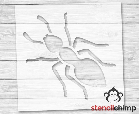 4" Inch Ant Style Design Eusable Myla Cutout Stencil Sign