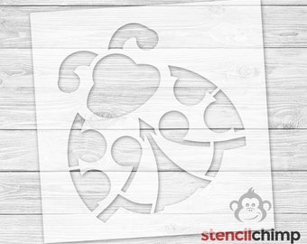 Ladybug Stencil | Large Ladybug Stencil | Bug Stencil | Beetle Stencil | Lucky Bug Stencil | |  Lady Beetle Stencil | DIY Art Stencil