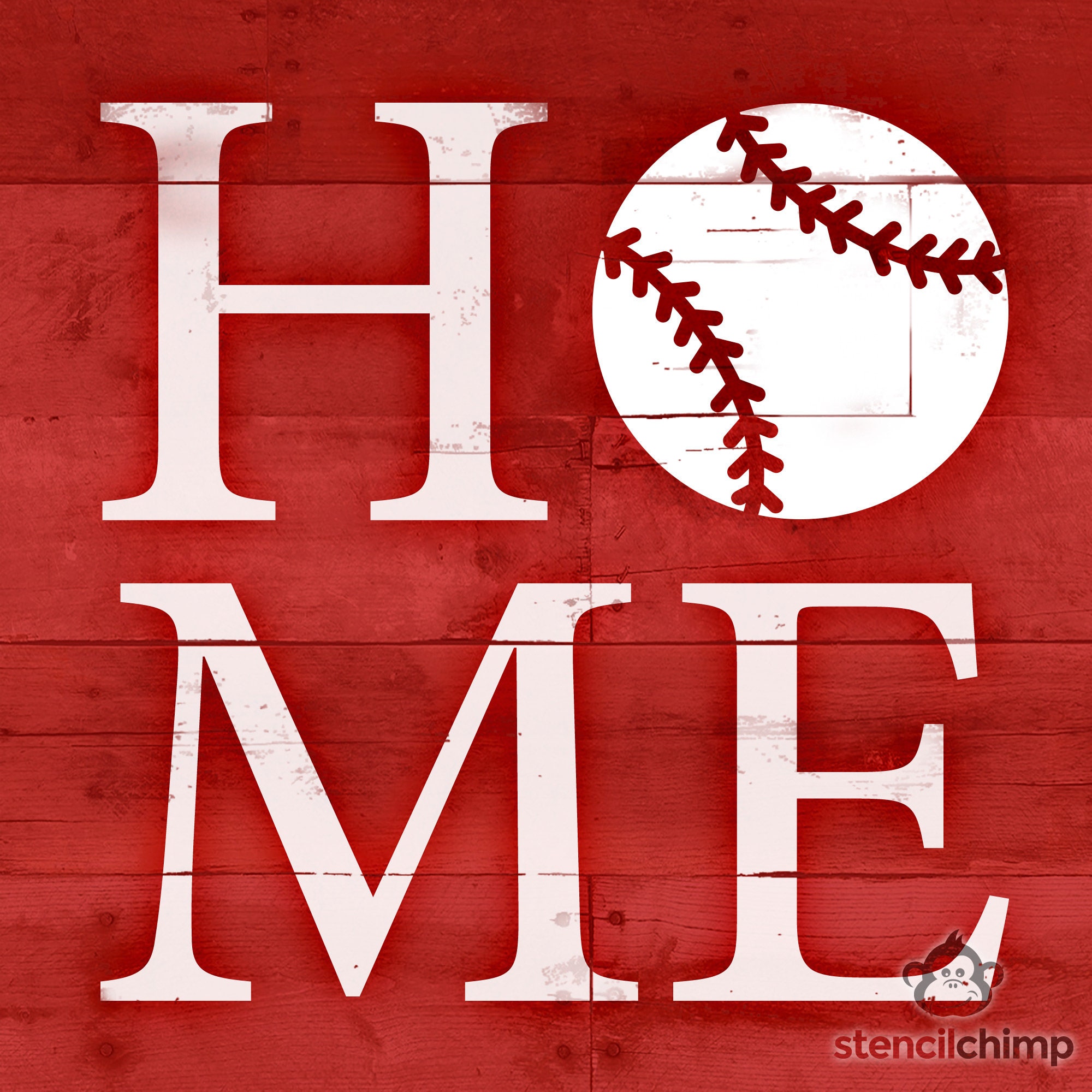 Baseball Stencil Home Stencil Sports Stencil for Wood Sign Etsy