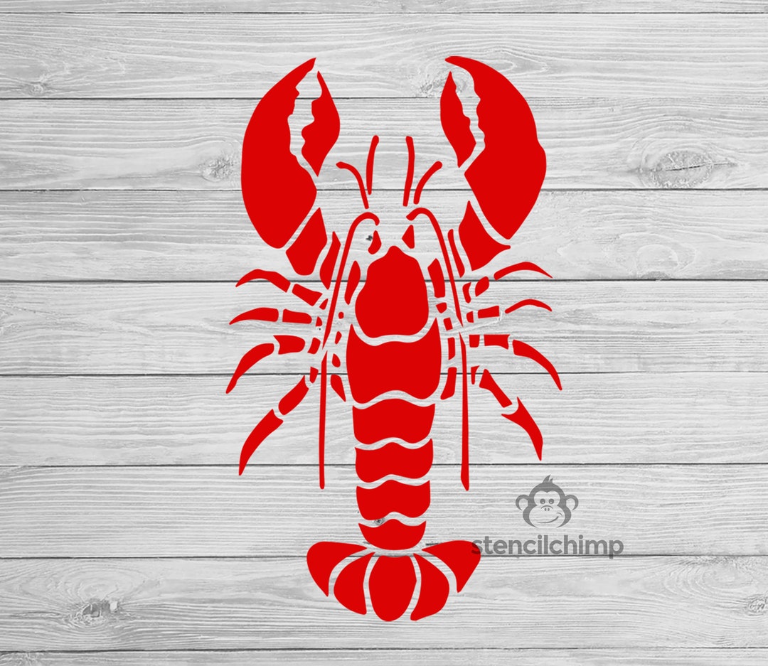 Lobster Stencil Beach Stencil Stencil for Beach House Decor Summer