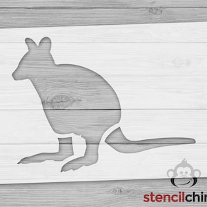 Stencil, Kangaroo Stencil for Wood Sign, Wallaby Stencil, Animal Stencil, Aussie Stencil, Down Under Stencil, Kid Craft Stencil