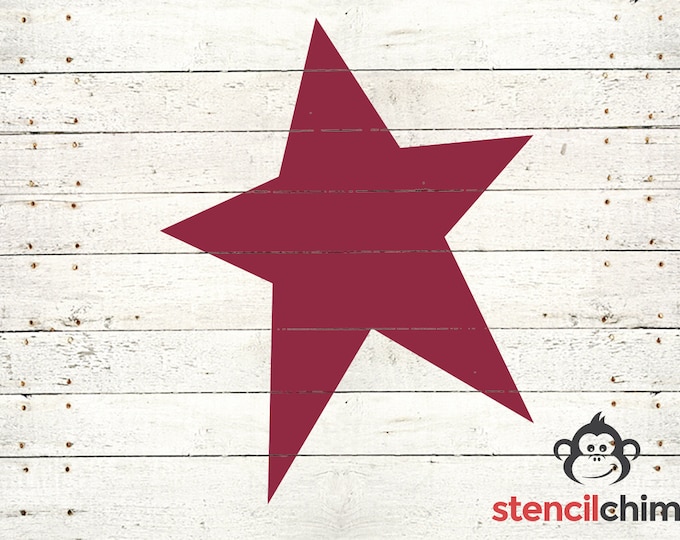 Primitive Star Collection Stencil Made From 4 Ply Mat Board Etsy