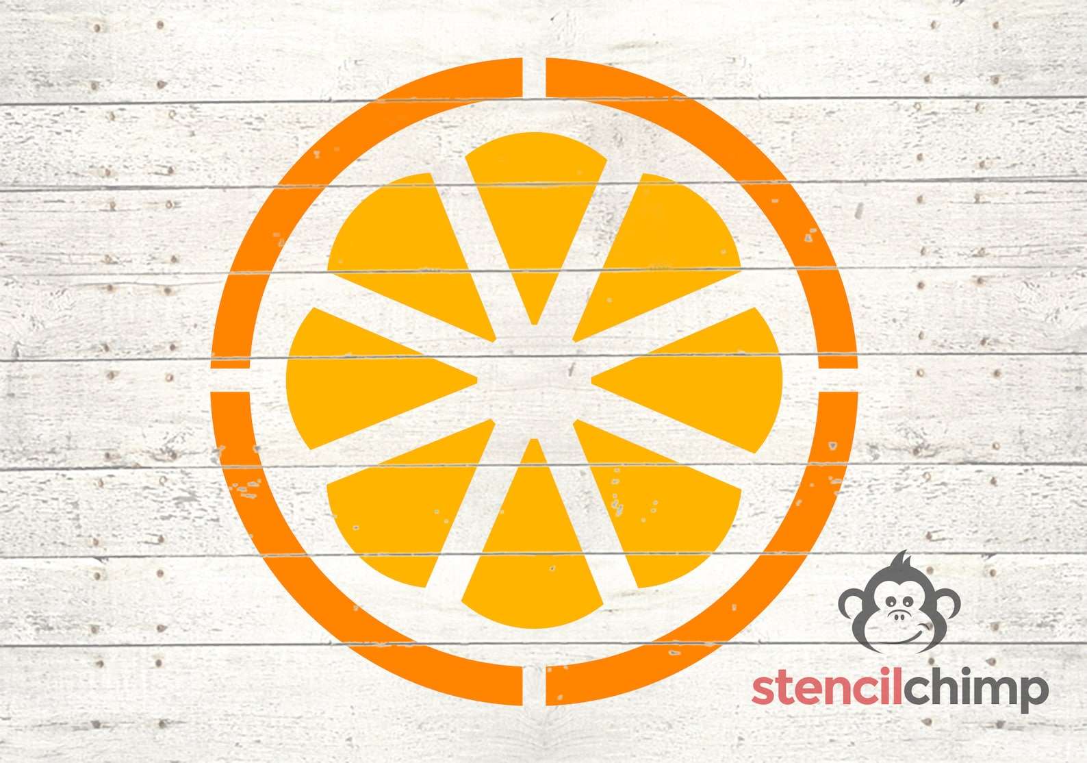 Orange Stencil Fruit Stencil Summer Stencil Picnic OJ Etsy